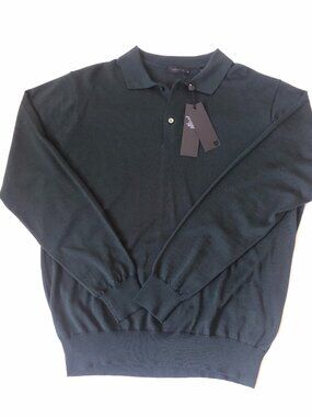 Greyson Men's Wool Saratoga Long Sleeve Polo Sweater  Size Large